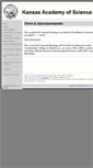 Mobile Screenshot of kansasacademyscience.org